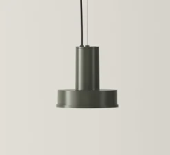 Suspension*Santa & Cole Suspension, Arne S Domus, , IP65, LED, dim, 2700K, 2471 lm, Ø23cm, H22cm - vert foncé