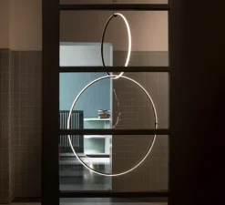 Suspension*Flos Suspension, Arrangements (round M + round L), , LED, 2700K, 4752lm, Ø102cm, H164,5cm - noir