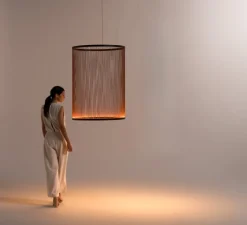 Suspension*Vibia Suspension, Array, 1830, , LED, dim, casambi, 2700K, 6050 lm, Ø83cm, H113cm - terracotta