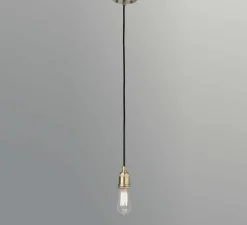 Suspension, Art, Laiton vieilli, Ø5,5cm, H5,5cm - Faro