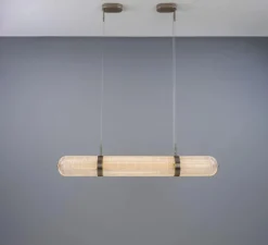 Suspension*Mullan Lighting Suspension, Ashford Linear, , LED, 2700K, 660 lm, Ø15cm, H120;9cm - argent antique