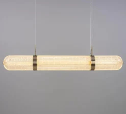 Suspension*Mullan Lighting Suspension, Ashford Linear, , LED, 2700K, 660 lm, Ø15cm, H120;9cm - argent antique