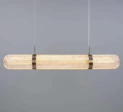 Suspension*Mullan Lighting Suspension, Ashford Linear, , LED, 2700K, 660 lm, Ø15cm, H120;9cm - argent antique