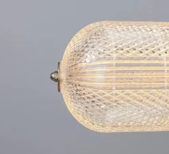 Suspension*Mullan Lighting Suspension, Ashford Linear, , LED, 2700K, 660 lm, Ø15cm, H120;9cm - argent antique