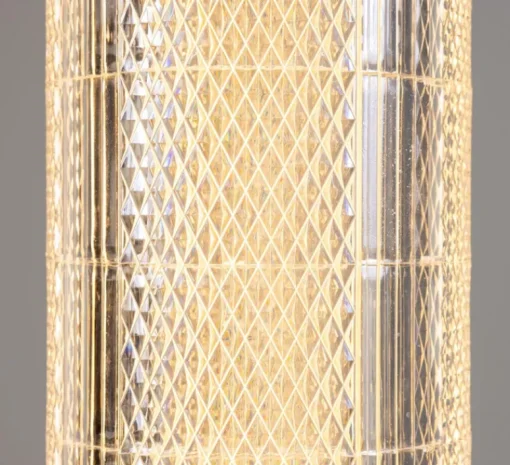 Suspension*Mullan Lighting Suspension, Ashford Vertical, , LED, 2700K, 660 lm, Ø15,4cm, H120cm - laiton satiné