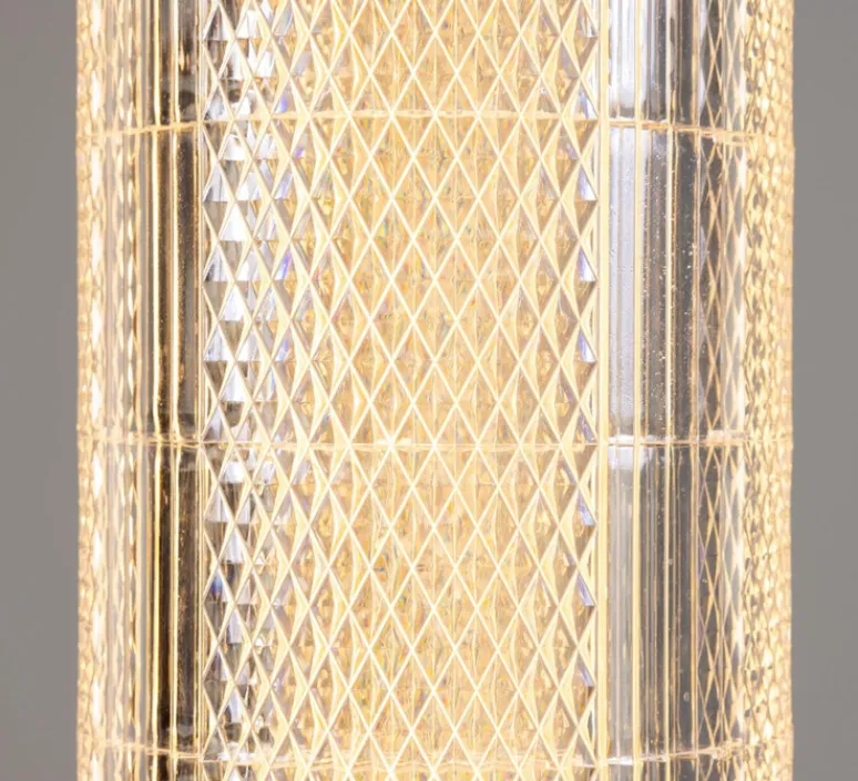 Suspension*Mullan Lighting Suspension, Ashford Vertical, , LED, 2700K, 660 lm, Ø15,4cm, H120cm - laiton satiné