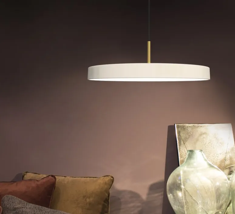 Suspension*Umage Suspension, Asteria Medium, blanc , LED, 3000k, 1300lm, Ø43cm, H14,3cm - perle