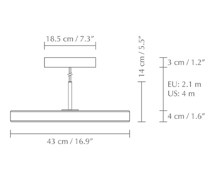 Suspension, Asteria Medium, orange et laiton, LED, 3000K, 1200lm, Ø43cm, H14cm - Umage