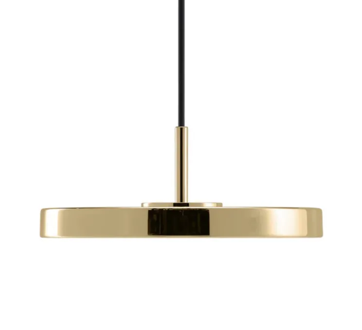 Suspension, Asteria Micro, laiton, LED, dim, 3000K, 450 lm, Ø15cm, H5,7cm - Umage