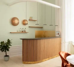 Suspension, Asteria Micro, noir, LED, 3000K, 450 lm, Ø15cm, H5,7cm - Umage