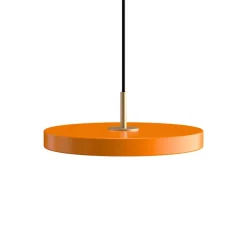 Suspension, Asteria Mini, orange et laiton, LED, 3000K, 1200lm, Ø31cm, H10.5cm - Umage