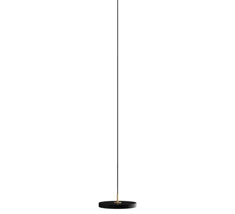 Suspension*Umage Suspension, Asteria Mini Plus, , LED, 2400-2700-3000K, 1200lm, Ø31cm, H10.5cm - noir et laiton