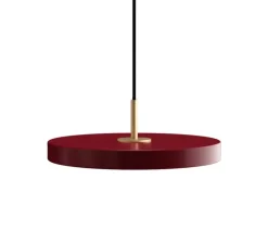 Suspension*Umage Suspension, Asteria Mini Plus, , LED, 2400-2700-3000K, 1200lm, Ø31cm, H10.5cm - rouge rubis et laiton