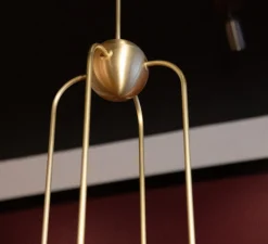 Suspension*Bert frank Suspension asymétrique, Quadruple, Eos, , Ø15,7cm, H90cm - Bert franck laiton brossé