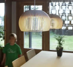 Suspension, Atto, blanc,LED, 3000k, 1400lm, Ø34cm,H21 - Secto Design