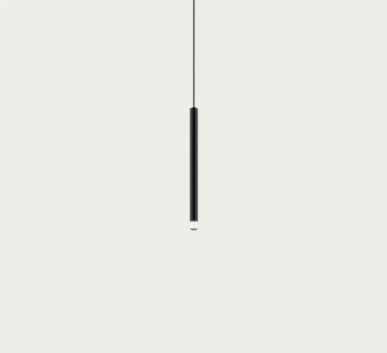Suspension*Lodes Suspension, A-Tube Nano cluster 5 pièces avec rosace, , LED, 2700K, 450 lm, Ø10cm, H60cm - noir mat