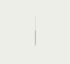 Suspension*Lodes Suspension, A-Tube Nano small sans rosace, , LED, dim, 2700K, 450 lm, Ø2cm, H30cm - chrome, câble transparent