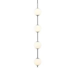 Suspension, Audrey 4, acier, LED, 2700K, 2230 lm, Ø12cm, H103cm - Umage
