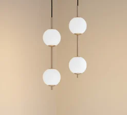 Suspension*Umage Suspension, Audrey 2, , LED, 2700K, 1080 lm, Ø12cm, H49cm - laiton