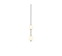Suspension*Umage Suspension, Audrey 2, , LED, 2700K, 1080 lm, Ø12cm, H49cm - laiton