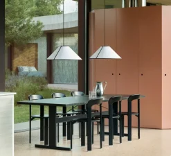 Suspension*HAY Suspension, Ava Cone 600, , Ø60cm, H23,5cm - blanc et noir