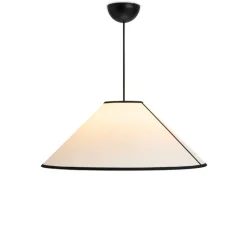 Suspension*HAY Suspension, Ava Cone 600, , Ø60cm, H23,5cm - blanc et noir