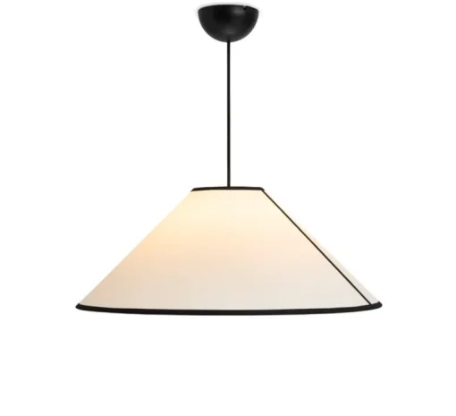 Suspension*HAY Suspension, Ava Cone 600, , Ø60cm, H23,5cm - blanc et noir