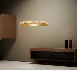 Suspension*CTO lighting Suspension, Avalon Large, , LED, 2700K, Ø101cm, H7cm - laiton satiné