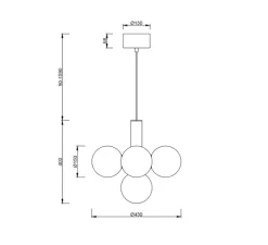 Suspension*Cobankeryd Suspension, Avenue 43, , Ø43cm, H40cm - noir mat