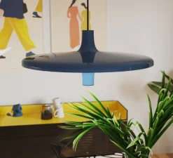 Suspension*Martinelli Luce Suspension, Avro, , LED, dim, 2700K, 5000 lm, Ø60cm, H25cm - bleu clair