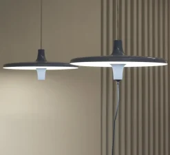 Suspension*Martinelli Luce Suspension, Avro, , LED, dim, 2700K, 5000 lm, Ø60cm, H25cm - bleu clair
