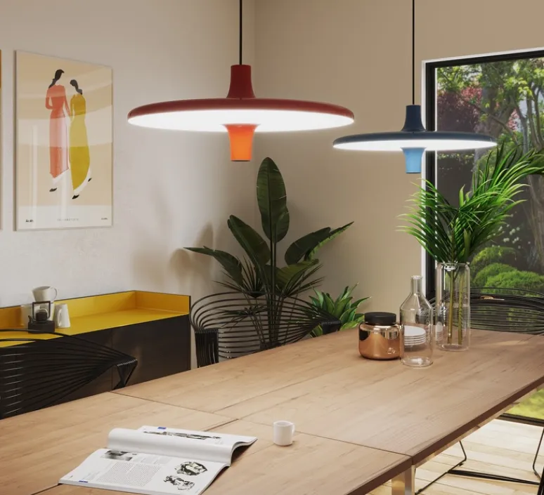 Suspension*Martinelli Luce Suspension, Avro, , LED, dim, 2700K, 5000 lm, Ø60cm, H25cm - orange