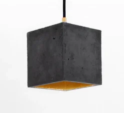 Suspension*GANTLights Suspension, [B1], , L14cm, H14cm - gris foncé, laiton