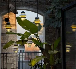 Suspension*Marset Suspension, baladeuse d'extérieur, Santorini, IP65, , H25,8cm - moutarde