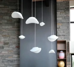 Suspension*Vistosi Suspension, Balance SP M, , LED, L46cm, H17cm - blanc brillant