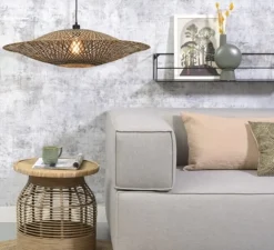 Suspension, Bali L, naturel, Ø87cm, H20cm - Good&Mojo