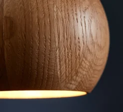 Suspension*Frandsen Suspension, Ball, bois de , Ø12cm, H10cm - chêne