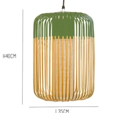 Suspension, Bamboo Light L, vert, Ø35cm, H50cm - Forestier
