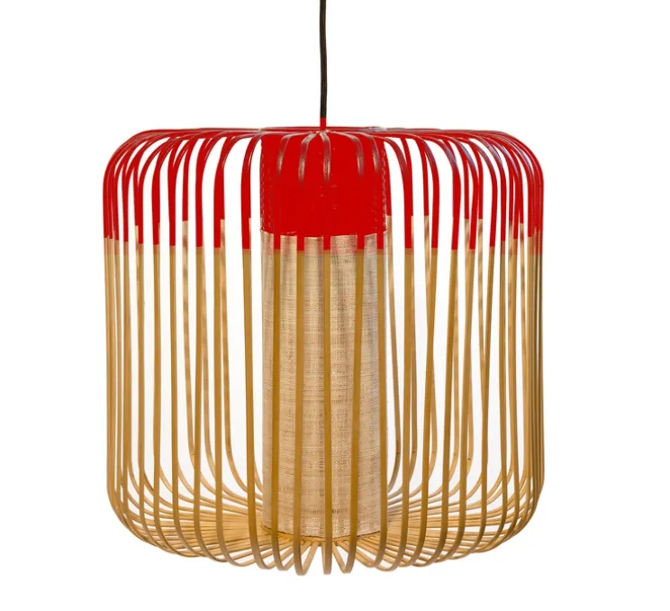 Suspension, Bamboo Light M, rouge, Ø45cm - Forestier