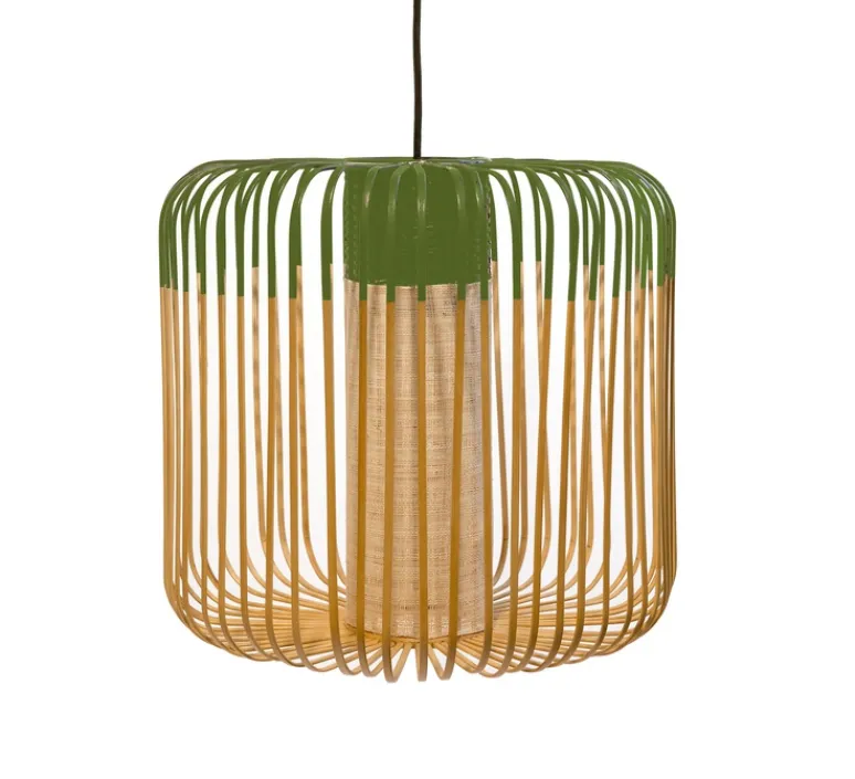 Suspension*Forestier Suspension, Bamboo Light M, vert, Ø45cm, H40cm - bambou, vert