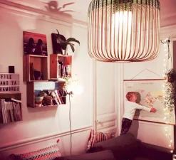 Suspension*Forestier Suspension, Bamboo Light M, vert, Ø45cm, H40cm - bambou, vert