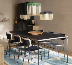 Suspension*Forestier Suspension, Bamboo Light M, vert, Ø45cm, H40cm - bambou, vert