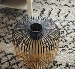 Suspension*Forestier Suspension, Bamboo light outdoor M, , Ø45cm, H40cm - noir