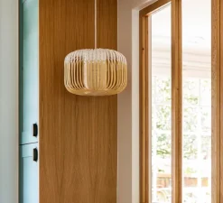 Suspension|Enfants*Forestier Suspension, Bamboo Light S, , Ø35cm, H23cm - blanc