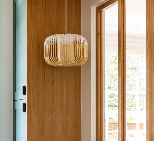 Suspension|Enfants*Forestier Suspension, Bamboo Light S, , Ø35cm, H23cm - blanc
