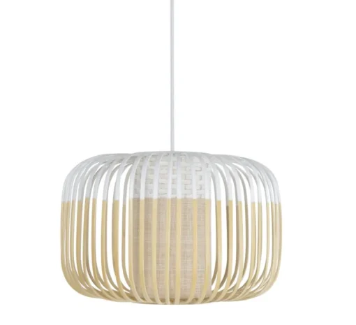 Suspension|Enfants*Forestier Suspension, Bamboo Light S, , Ø35cm, H23cm - blanc