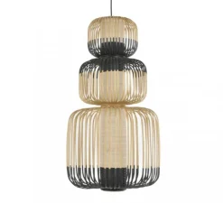 Suspension*Forestier Suspension, Bamboo Light Totem, , Ø45cm, H115cm - noir