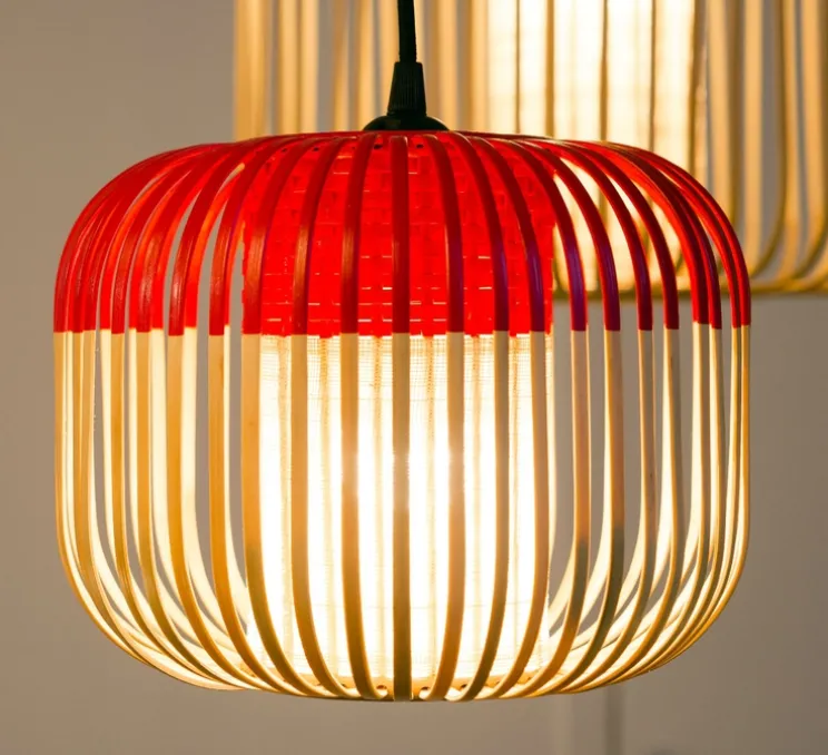 Suspension, Bamboo Light XS, rouge, Ø27cm - Forestier