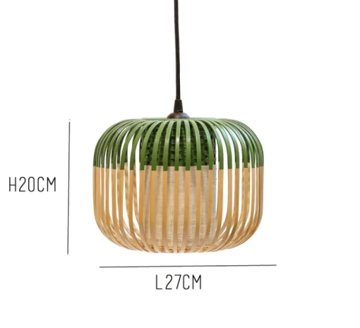 Suspension|Enfants*Forestier Suspension, Bamboo Light XS, vert, Ø27cm - bambou, vert