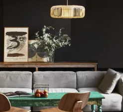 Suspension, Bamboo Light XL, blanc, Ø60cm, H20cm - Forestier